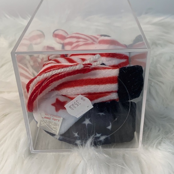 Ty (14) Lefty 2000 Beanie Babies Plush with Red, White, and Blue Stars - Picture 15 of 15